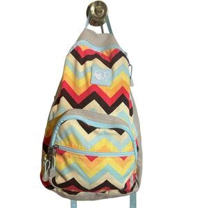 OP Ocean Pacific Multi-Colored Print Backpack Lightweight